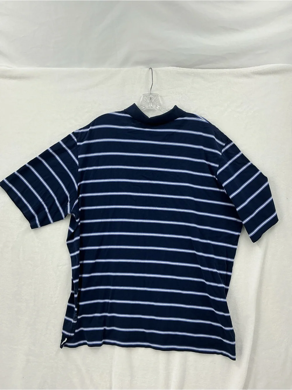 Ralph Lauren Navy & White Stripe Polo 1202